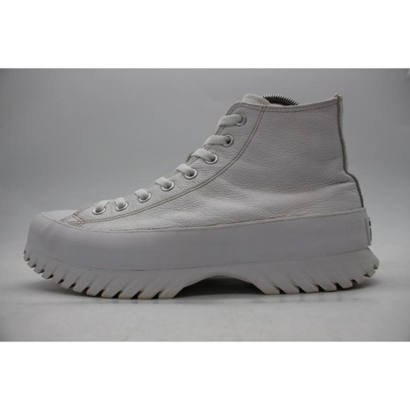 Converse Chuck Taylor Women's 13 Men's 11 All Star Lugged 2.0 Hi White LEATHER - Picture 4 of 10